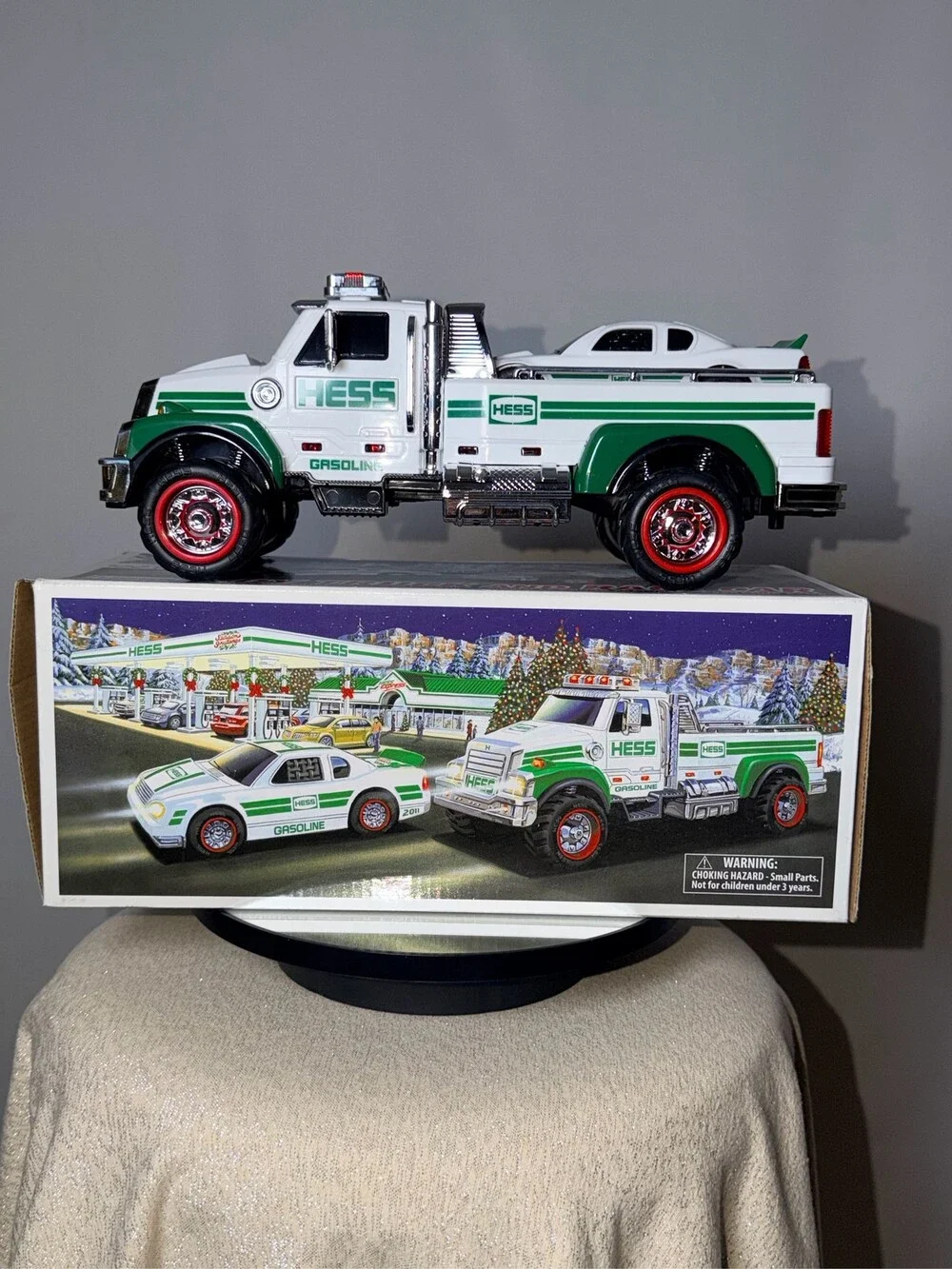 2011 Hess Toy Truck and Race Car Set in Box